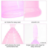 TD® Coupe menstruelle ultra fine hypoallergénique féminine coupe option de tampon et serviette hygiénique règles silicone rose