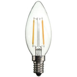 TD® Ampoule Pointue E14 2W Rétro/ Ampoule Lumière Edison LED COB Blanc froid / 200 lm / Economie d’énergie / 50 000 Heures