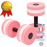 TD® 1 paire d'haltères pour AquaFitness / Haltères en mousse EVA main Piscine Résistance exercice en Piscine/ Rose et Noir / Sport