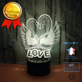 TD® Lumière d'ambiance visuelle 3D de la Saint-Valentin