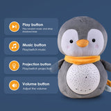 TD® Poupée de musique pour enfants poupée endormie bébé poupée en peluche lampe de projection d'étoile jouet en peluche apaisant