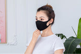 TD® 12pcs masque de soie de glace anti-poussière extérieur, masque de pare-soleil réutilisable et lavable unisexe noir