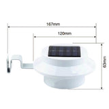 TD® Lampe solaire 3 LED/Lampe extérieur terrasse/éclairage extérieur led lumière Clôture extérieure Gutter pour le jardin Cour mur