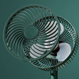 TD® Petit ventilateur ventilateur rechargeable usb mini ventilateur dortoir ventilateur rechargeable à tête secouante automatique