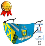 TD® Masque tissu lavable soie de glace imprimé  Argentine cadeaux Noël