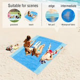 TD® Sable fuite tapis de plage grand Camping en plein air voyage plage tissu bord de mer pique-nique tapis 200*200 cm