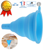 TD® entonnoir cuisine en silicone bleu pliable alimentaire bouteille à bière multifonctions accessoires culinaire bricolage cosmétiq