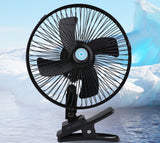 TD® NEUFU Ventilateur Oscillant sur Clip 12V 2-Vitesses Airflow Pr Home Bateau Camion Caravane