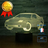 TD® Décoratif USB Voiture 7 Couleurs Télécommande Illusion Optique Veilleuse 3D Visualisation Tableau Bureau Lampes 3D #1381