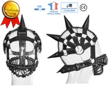 TD® Masque Intégral Inspiration Steampunk unisexe en cuir/ Déguisement Cosplay Gothique/ Halloween