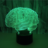 TD® xm12671-3D Veilleuse Cerf 3D Night Light 7 Changement De Couleur À Distance Led 3D Lumière Économie D'Énergie Bébé Sleep
