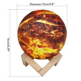 Luminaire décoratif planète en feu fire planet décoration intérieur lumière LED batterie élevée économie d'énergie 7 couleurs