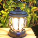 TD® Rétro Camping Lumières Camping Lumières TYPE-C Rechargeable Extérieur Multifonctionnel Portable Éclairage Tente Camping Lumières