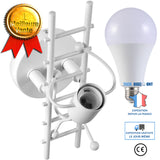 TD® Créatif nouveau américain rétro humanoïde escalier en fer forgé applique chambre chevet étude salon applique murale