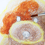 Crayon de peinture 31 ensemble de peinture aquarelle 12 couleurs crayon de couleur soluble dans l'eau pinceau en nylon