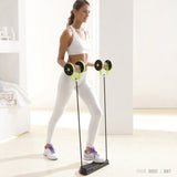 TD® Roue Abdominale polyvalente elastique corde sport homme femme exercices double ab roller fitness saine ventre rond musculation