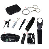 TD® Aventure dans la jungle Survival Kit Set 10 en 1 Kits de survie d'urgence en plein air outil multifonctions