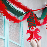 TD® Décoration de noël fournitures vague ruban en trois dimensions tirer fleur café boutique vacances mise en page créative pendenti