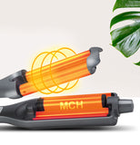 TD® Fer à friser ion négatif à trois tubes tige de rouleau d'oeuf tourmaline céramique double usage cristal liquide trempe tige curl