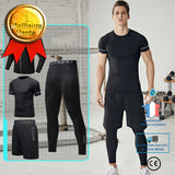 Combinaison de sport quatre pièces, vêtements à séchage rapide pour hommes, vêtements de sport à élasticité, uniformes , vête