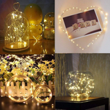 TD® Guirlande lumineuse LED en cuivre étanche Noël 10M 100 LED 8 modes avec Télécommande Blanc
