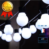 TD® Guirlande lumineuse led, guisette G50, guisette d'extérieur, guirlande de boules, fête de ma - Modèle: Blanc doux 5m