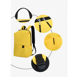 TD® sac a dos backpack femme homme enfant jaune ado collège 38cm 16L travail sport ordinateur 13-14 Pouces école voyage
