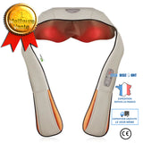 TD® Appareil de massage shiatsu cervical cou épaule périphérique Ceinture de massage infrarouge avec adaptateur pour bureau domicile