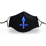 TD® masque de nuit hommes et femmes mode fluorescent mode personnalité jeu masque cadeau d'anniversaire de noël masque en tissu lava