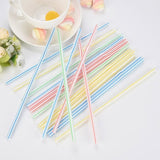 TD® Set accessoire cuisine 100 pièces colorés séparément papier emballé thé au lait long flexible pailles à boire