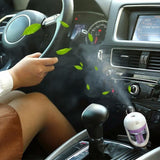 TD® Mini Humidificateur automatique de Voiture  Purificateur d'air Diffuseur Huiles essentielles et parfum  Portable  Violet 12 V