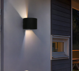 TD® Applique Murale ORBIS LED Up/Down Lampe Murale Moderne Design pr Chambre Salon Escalier Couloir - Noir