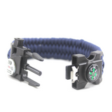 Wilderness Outdoor Multifonctionnel LED Lumière Escalade Voyage Qualité Boussole Parapluie Cordon Tressé Feu Bracelet Sports