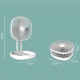 TD® Ventilateur pliant 3 vitesses haute vitesse du vent ventilateur de bureau d'été intérieur et extérieur ventilateur de charge pli