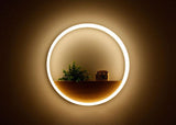 TD® Applique Murale Led en bois Massif / Décoration murale Chambre Salon Chevet / Lampe décorative / Bois massif / Résistant et Dura
