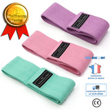 TD® Accessoires Fitness - Musculation,3 pièces coton Yoga bandes de résistance anti dérapant Fitness élastique tirer - Type 3in1 Set