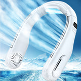 TD® Ventilateur de cou suspendu portable été silencieux sans lames ventilateur froid paresseux