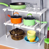 TD® Étagère Sous Évier Extensible/ Organisateur de Cuisine / Détenteurs de stockage/ Outil de cuisine/ Ustensile de cuisine