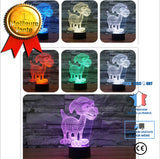 TD® QAZEDC Veilleuse 3D Yoshi Mario 3D LED Lampe USB Jeu Figure Acrylique Nouveaut&eacute; &Eacute;clairage De No&euml;l Cadeau AM15