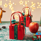 TD® Cloche de Noël Pomme Boîte Cadeau Boîte Saint Valentin Boîte Cadeau Boîte D'emballage Boîte Cadeau De Noël Cadeau Boîte Vide 5pa