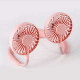 INN® [rose foncé] Mini ventilateur portatif réglable main libre tour de cou usb