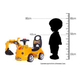 TD® 2-5 ans pelle pour enfants jouet pelle à quatre roues véhicule de construction musique légère voiture yoyo