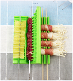 TD® Outil de barbecue portable simple multifonctionnel d'artefact de brochette de ménage de perceur de viande avec la structure stab