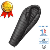 TD® Alpinisme en plein air camping ultra-léger portable adulte momie unique sac de couchage en coton 195*80cm