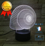 TD® xm9922-Veilleuse 3D Usb Led Tactile Coloré Petite Lampe De Table 3D Visual Usb Nuit Contrôle De La Lumière De Chevet De