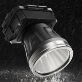 TD® Lampe poche à lumière puissante Projecteur de recherche extérieur longue durée à longue portée rechargeable à LED monté sur la t