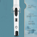 TD® Fer à friser 38 mm revêtement céramique ion négatif grande vague nourrit les cheveux 30 secondes pour chauffer rapidement