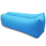 TD® Canapé-lit gonflable canapé hamac bleu/canapé de plage/jardin, camping/piscine extérieure/205x70 cm/robuste et durable