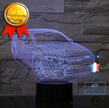 TD® Décoratif USB Voiture 7 Couleurs Télécommande Illusion Optique Veilleuse 3D Visualisation Tableau Bureau Lampes 3D Glow  CV84381
