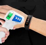 INN® Bracelet connecté tensiomètre, Montre avec affichage de la tension artérielle, fréquence cardiaque, température corporelle